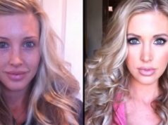 Tältä näyttävät 40 suosittua aikuisviidetähteä ilman meikkiä ja meikin kanssa