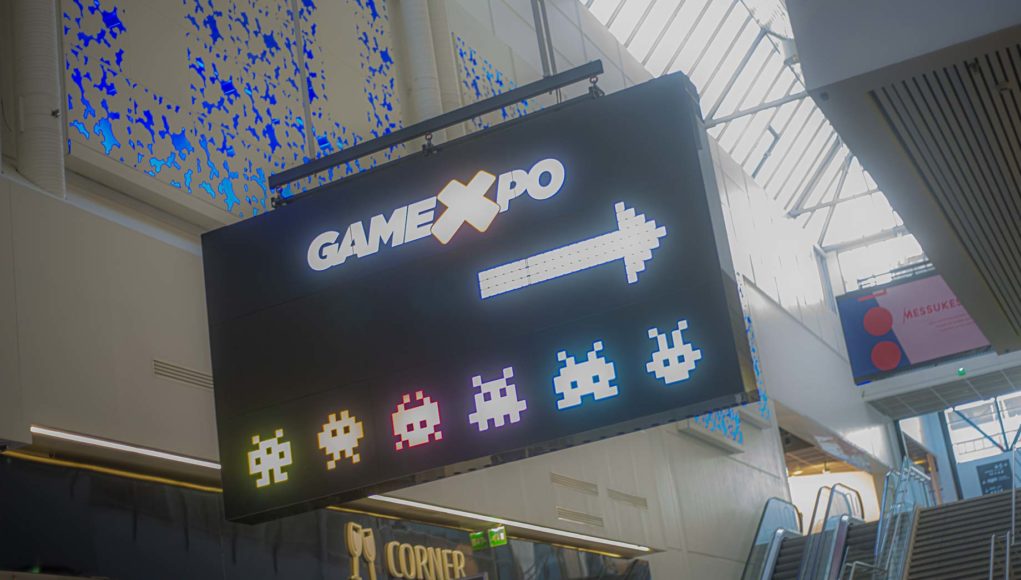 GameXpo-kyltti Messukeskuksessa