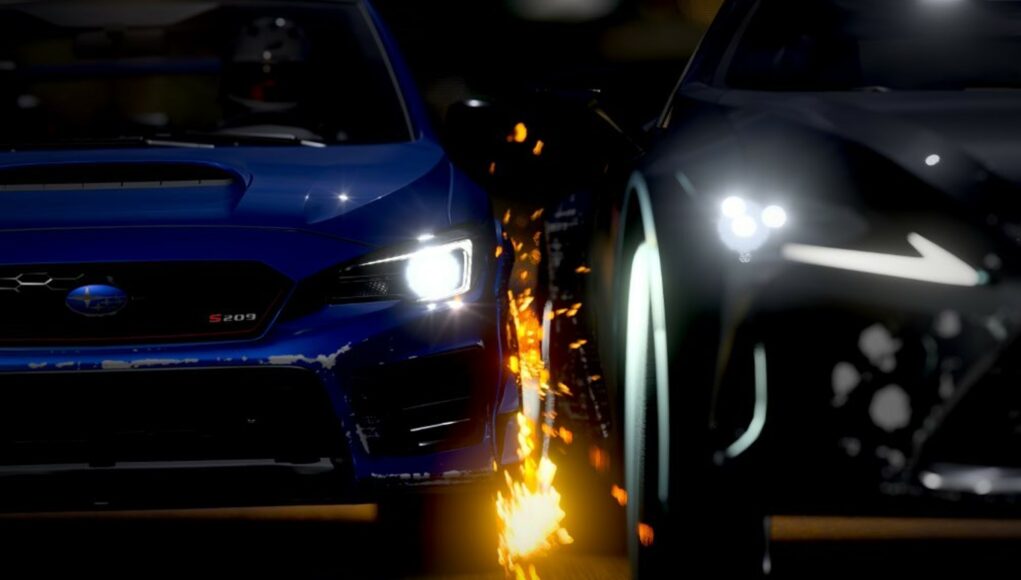 forza-motorsport-vauriot Autot kolhivat toisiaan. Kipinät sinkoilevat.