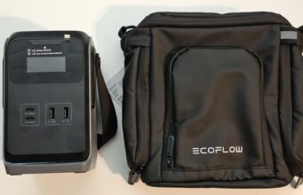 EcoFlow TRAIL 200 DC -arvostelu – Kahden maitopurkin kokoinen varavirtalähde seikkailuille EcoFlow TRAIL 200 DC varavirtalähde ja laukku vierekkäin
