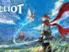 The Adventures of Elliot: The Millennium Tales -arvostelu – Zeldaa häpeilemättä lainaileva HD-2D-seikkailu Pelin kansikuva tai taidekuva, jossa on piirretty, klassista roolipelityyliä edustava maisema. Etualalla oikealla seisoo sivuttain nuori, vaaleatukkainen seikkailija, jolla on yllään punainen sulkahattu, pitkä punainen kaulahuivi ja vaalea paita, ja hän pitelee miekkaa huotrassa. Hänen yläpuolellaan vasemmalla lentää siivekäs keijuhahmo jättäen jälkeensä sinisen valovana. Taustalla näkyy vuoristo, purkautuva tulivuori sekä sininen, pilvinen taivas. Vasemmassa yläkulmassa on pelin logo: ”THE ADVENTURES OF ELLIOT – THE MILLENNIUM TALES”.