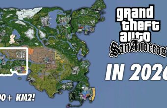 GTA San Andreas sai valtavan kokoisen modin, joka muuttaa kartan koko Yhdysvaltain laajuiseksi