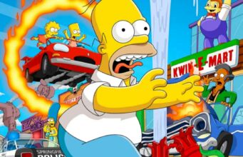 Sminpsonit-luoja Matt Groening päästi suustaan jotain, mitä ei ehkä ollut tarkoitus vielä paljastaa Homer Simpson juoksee paniikissa ja silmät pyöreinä Kwik-E-Mart-myymälän edessä kaoottisessa tilanteessa, jossa taustalla auto lentää liekehtivän renkaan läpi ja ympärillä näkyy muun muassa poliisiauto sekä kolaroinut ajoneuvo.