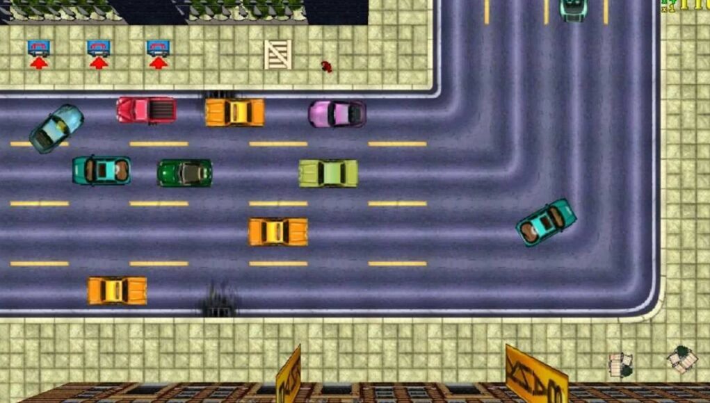 Ylhäältä päin kuvattu GTA 1 New Yorkissa.